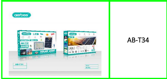 Aerbes 200W Solar Powered Flood Light