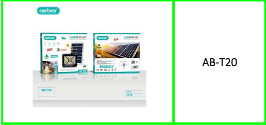 Aerbes 200W Solar Powered Flood Light  with Remote Control