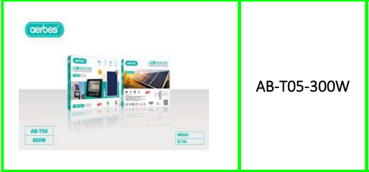 Aerbes 800LM 6500K Solar Powered  Flood Light