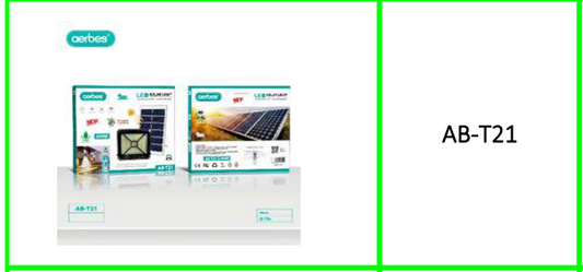 Aerbes 300W Solar Powered Flood Light  with Remote Control