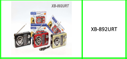 4 in 1 AM/FM Rechargeable Bandwith  Radio, USB Slot, Micro SD Slot and Flash  Light