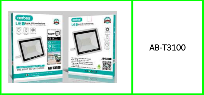 Aerbes Portable Flood Light 220v 100W