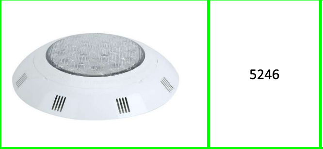 White Swimming Pool Light 24.5cm x  4.8cm 12W