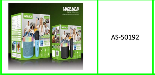 Wolulu Portable Bluetooth Speaker  with Karaoke Microphone 1500mah  Battery