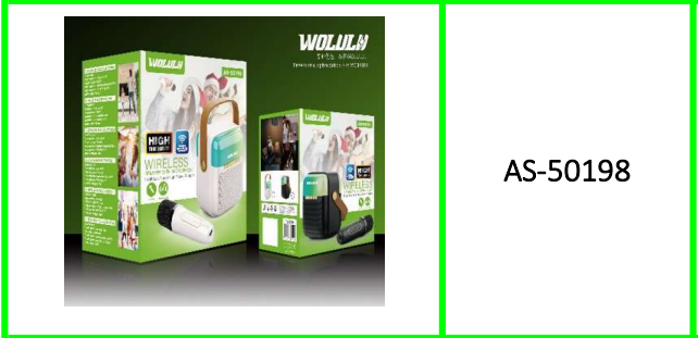 Wolulu Karaoke Bluetooth Speaker  With Microphone