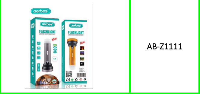 Aerbes LED Portable Searchlight With  800Mah Battery