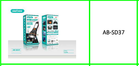 Aerbes 3W Flashlight with Side Light