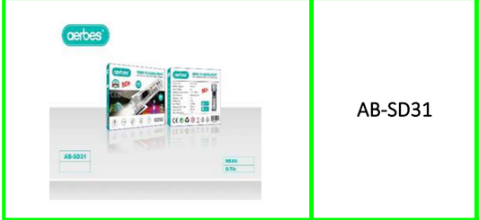 Aerbes Mini Transparent Magnetic  Flashlight Keychain