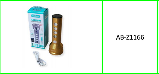 Aerbes LED Portable Flashlight With  1500Mah Battery 6500k