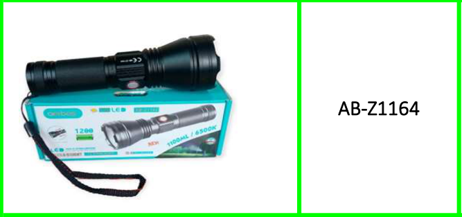 Aerbes Flashlight with 1200mah  Battery