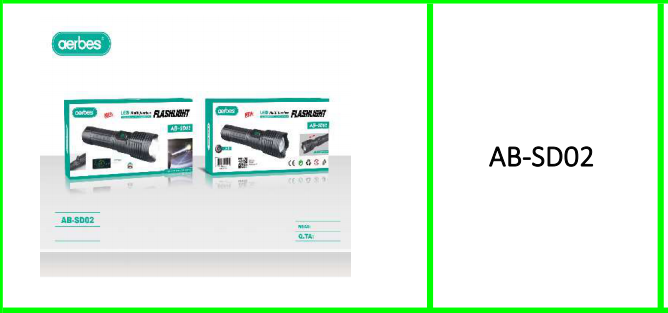 Aerbes 4000mah Telescopic Focusing  LED Flash Light 1000lm 30W, Dbls as a  Power Bank to Charge Electronic  Devices