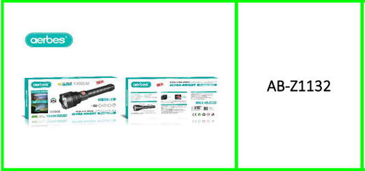 Aerbes Ultra Bright Flashlight 1300LM  10400Mah SS-T40 LED