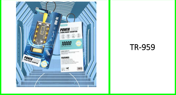 Treqa 10000mah Power Bank  Available in Black, White & Yellow