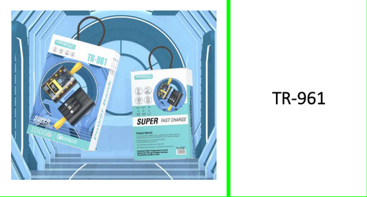 Treqa 10000mah Power Bank  Available in Black, White & Yellow