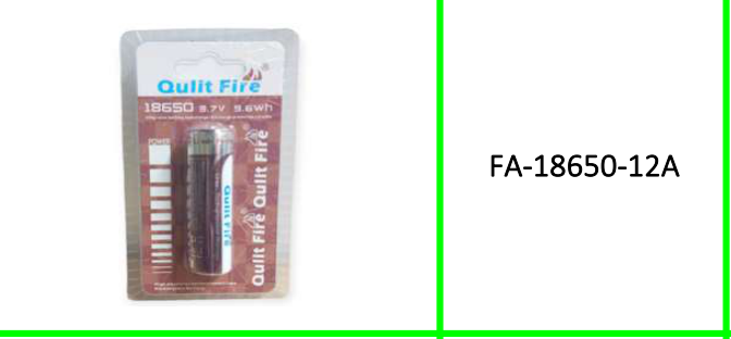 Single Rechargeable Li-on 9.6W Qulit  Fire Battery 6800mah 3.7V