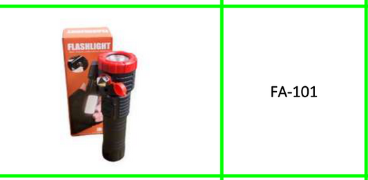 Rechargeable Flashlight With  Emergency Glass Break 4 Lighting  Modes