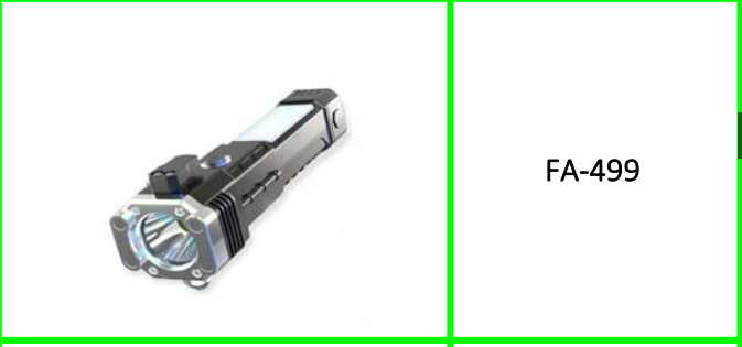 USB Charging Super Bright LED  Flashlight With Safety Hammer