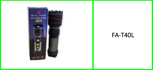 Dual Source USB Rechargeable Flash  Light