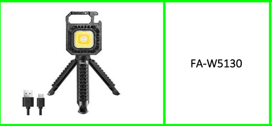 Rechargeable COB Keychain Light With  Tripod Stand and Type C Charging