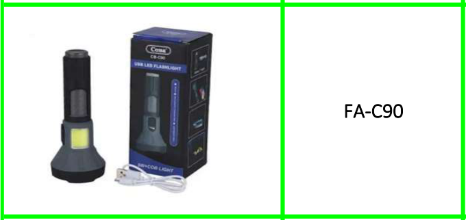 5W + COB USB LED Flashlight