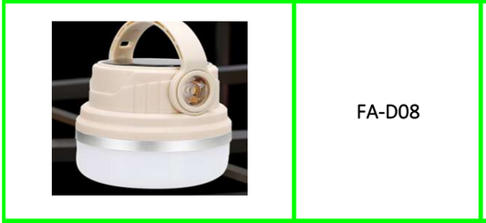 Solar USB Rechargeable Portable  Outdoor Emergency Camping Light