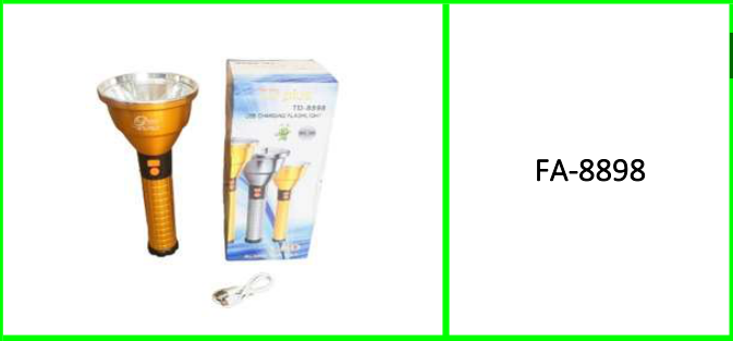 Aluminum Alloy Rechargeable  Flashlight