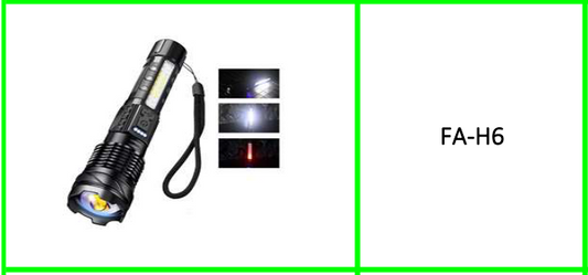 Built In Glare Flashlight Telescopic  Zoom
