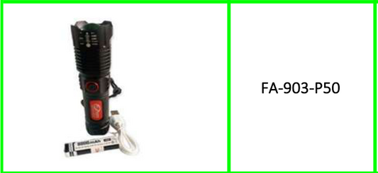 Aluminum Alloy Strong Light  Retractable Flashlight