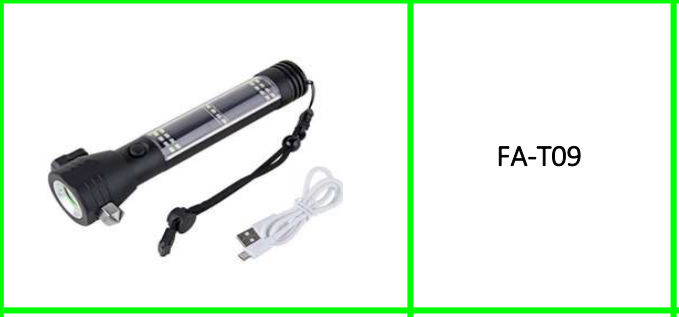 Solar Powered Dual USB Charging Glare  Aluminum Alloy Flashlight