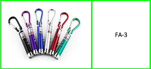UV Laser Light Pointer Key Chain  Flashlight 3 in 1 24Pcs