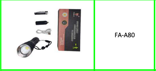 Super E White Laser Rechargeable  Flashlight