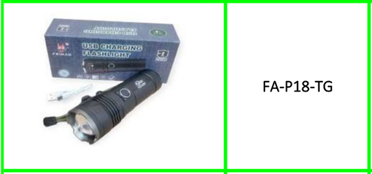 Feimao Zoomable Rechargeable  Aluminium Alloy White Light Torch