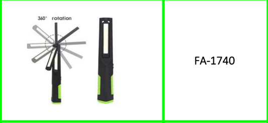 Rechargeable Slim Work Lamp With Red  Light And Dinamo for Emergency