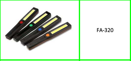 Portable COB LED Rechargeable  Magnetic Flashlight 24pcs