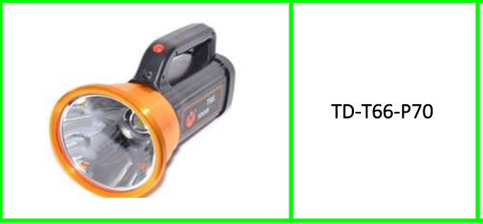 LED Laser Flashlight 500W  Rechargeable Searchlight