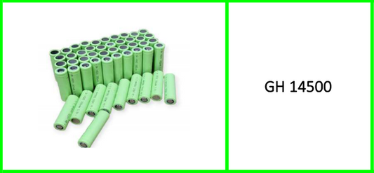 1900Mah Rechargeable Flat Head  Green Battery