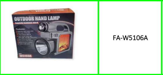 Solar Powered Large Out Door Hand  Lamp White, Warm White, Red Light  Flame Lamp