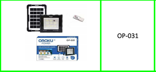 Oroku Power Solar Powered LED  Floodlight With remote Control 50W