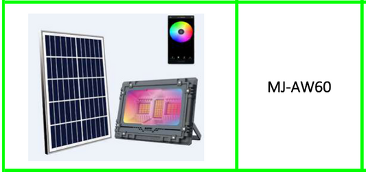 60W Solar Flood RGB Light