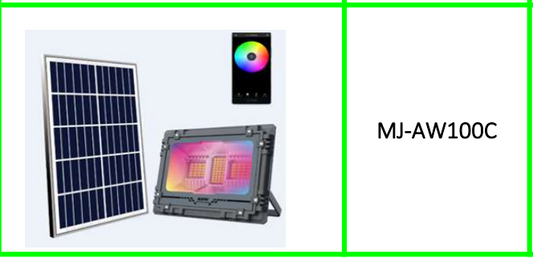 100W Solar Flood RGB Light