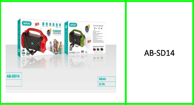 Aerbes Rechargeable Solar Powered  Bluetooth Speaker Flashlight