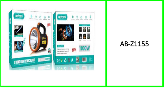 Aerbes 1000W Searchlight 4500Mah  Battery With Bluetooth Speaker
