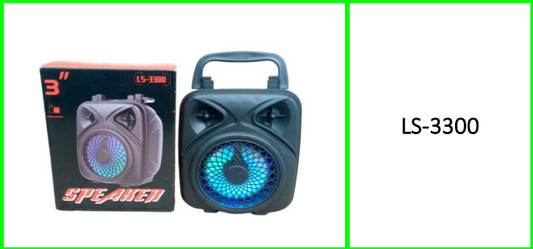 Bluetooth Speaker With USB, Micro SD  Slot + Aux & FM Radio 3″