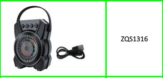 1200mah Super Bass Speaker 8W 3"
