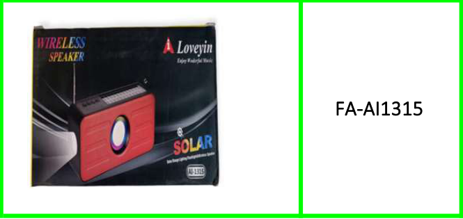 Solar Panel Bluetooth Speaker with  Light