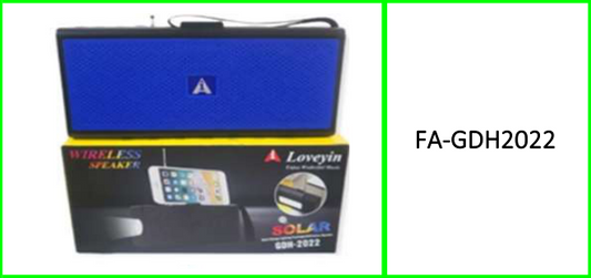 Solar Panel Bluetooth Compatible  Stereo Music Speaker