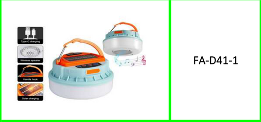Solar LED Camping Light with Bluetooth  Speaker