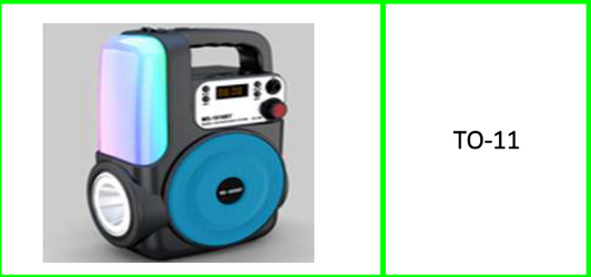 MS-1810BT Flashlight Bluetooth  Speaker with Digital Screen