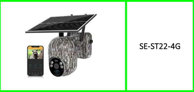 4G Solar Powered Outdoor Surveillance  PTZ Camera Ubox App