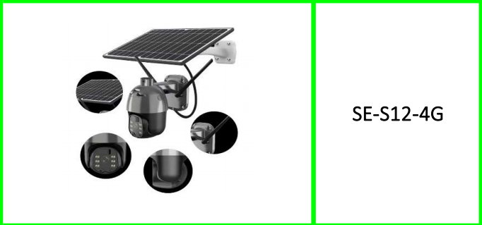4G Solar Powered Outdoor Surveillance  PTZ Camera Ubox App
